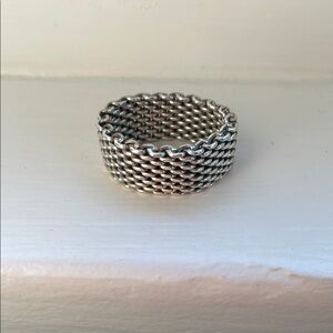 Tiffany Sterling Silver Mesh Ring